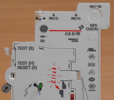 GE 672568 Hulpcontactblok Zijmontage voor DP10 serie 5A