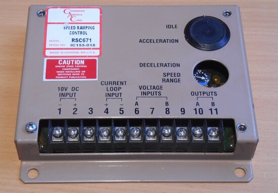 Governors America Corp Speed Ramping Control Module RSC671