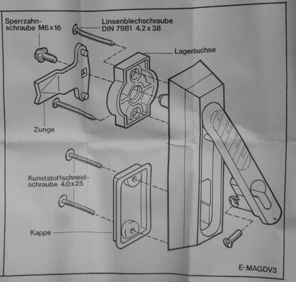 Eaton Swing crank handle 0660005051