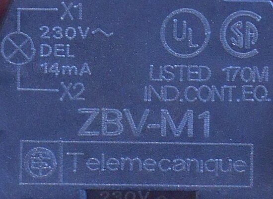 Telemecanique, Schneider Electric ZBVB1 Signal Lamp LED 009 003 (5 pieces)