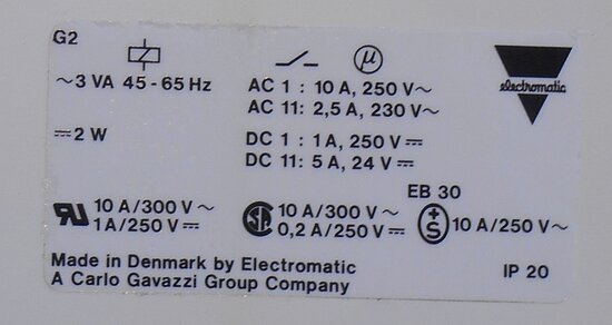 Electromatic PT100 Controller Range 0-100 C ST 125 230