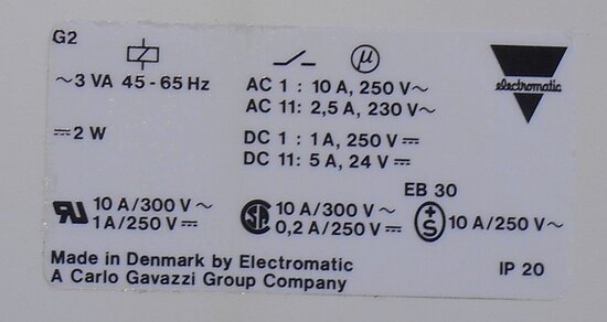 Electromatic PT100 Controller Range 0-100C ST 125 230