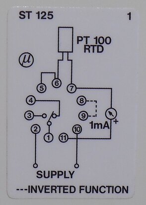 Electromatic PT100 Controller Range 0-100 C ST 125 230