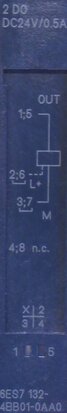 Siemens ET200S PLC-uitbreidingsmodule 6ES7 132-4BB01-0AA0 24V DC