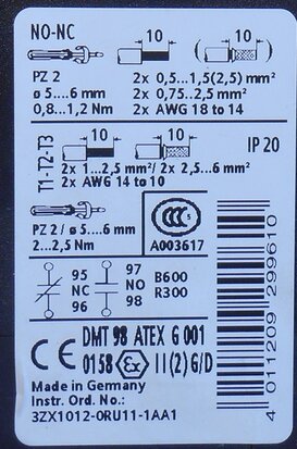 Siemens 3RU1126-4CB0 relay Thermal overload relay 17-22A