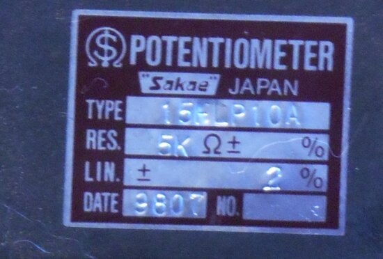 Sakae 15FLP10A 5K potentiometer