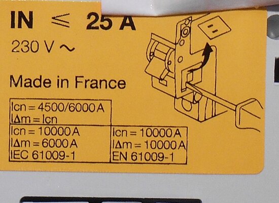 Hager BD425N RFC 4p 25A 30mA klasse A 134450 (new)