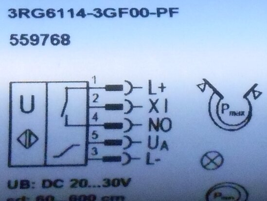 Pepperl+Fuchs 3RG6114-3GF00-PF ultrasonic sensor 559 768