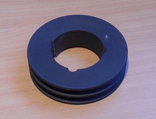 V belt pulley SPZ 106x2 for conical taper bush pulley 1610