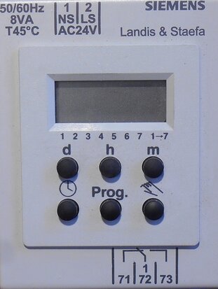 Siemens Landis Staefa 01-09 BUD digital timer