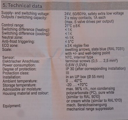 Clina TR2 / 3M electronic climate controller, 24V / 50Hz UK210001