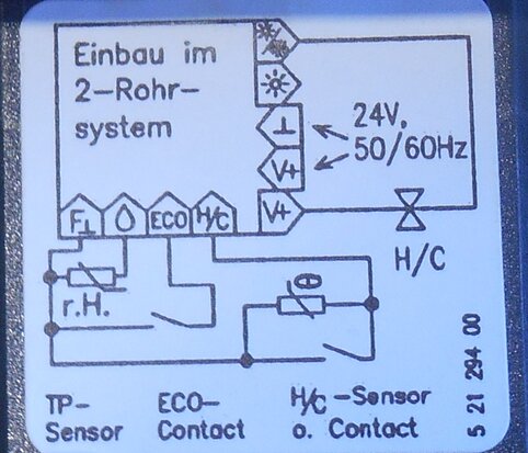 Clina TR2 / 3M electronic climate controller, 24V / 50Hz UK210001