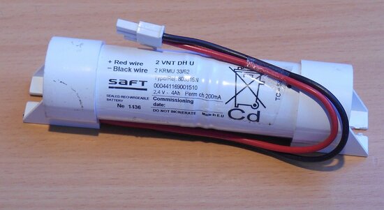 Saft 2 VNT DH U 2.4V 4Ah rechargeable Battery 2.4V