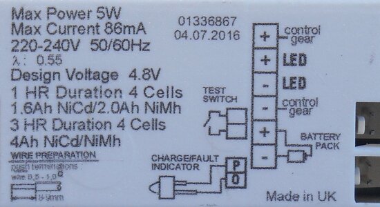 Tridonic BASIC 104 200V EM converterLED 89800308 emergency unit LED