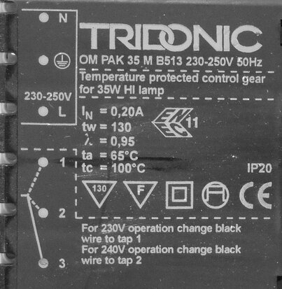 Tridonic OM PAK 35 M B513 230/240V