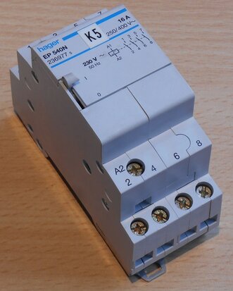 Hager EP540N Magneetschakelaar 230V 4NO 16A 2369775