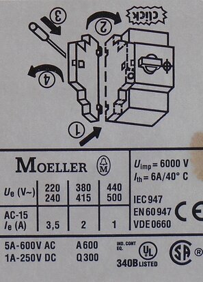 Eaton Moeller NHI11-PKZ0 auxiliary contact 72896
