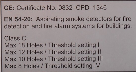 Xtralis XCC-011 Class C Rookaanzuigsysteem Aspirating Smoke Detector 18-30VDC