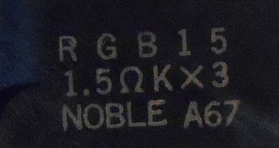Noble RGB15 Resistor 1.5 Ohm kX3