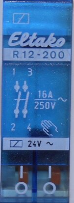 Eltako R12-200 24V 2P switching relay 16A