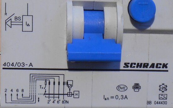 Schrack 404/03-A Koppelbare blok differentieel 400V 40A
