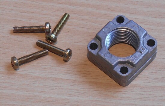 Nefit 76617 rechte flens gasblok 1/2"