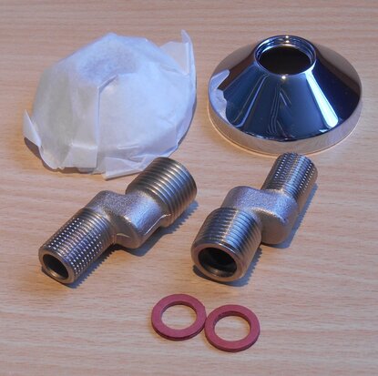 GROHE 1200000M S-coupling 1/2 x 3/8 "(chrome)