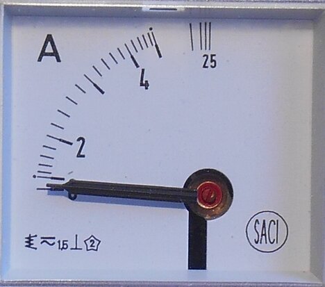 SACI EC5VR 0-5..25A AC Analoge Amperemeter 99367