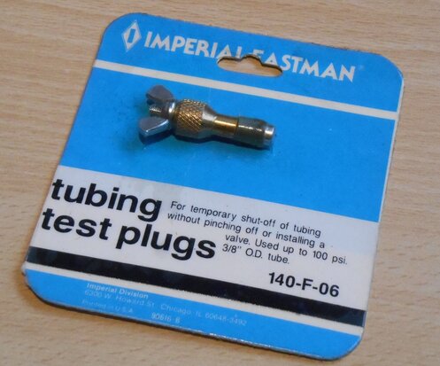 Imperial Fastman 140-F-08 Slang testplug, messing 1/2''