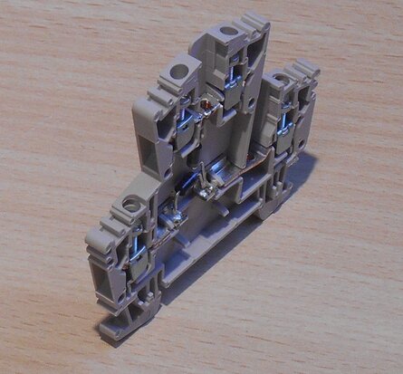Weidmuller WDK2.5 2D rail clamp 2.5 mm2 1023500000