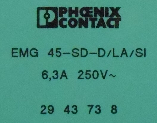 Phoenix Contact EMG 45-SD-D/LA/SI socket rail mounting