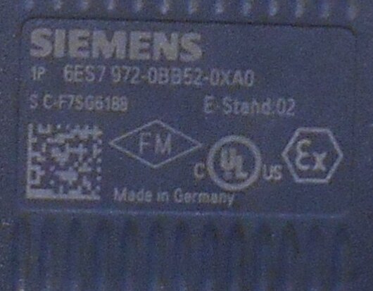 Siemens 6ES7972-0BA52-0XA0 aansluitstekker 6ES79720BA520XA0