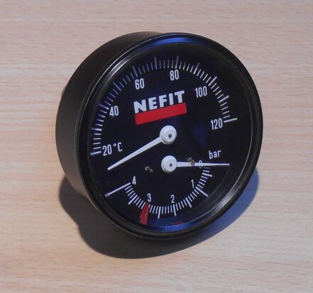 Nefit 79015 Manothermometer T 21/32 temperatuur drukmeter