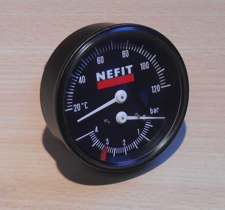 Nefit 79015 Manothermometer T 21/32 temperature pressure gauge