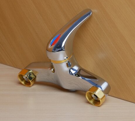 Apollo 528852 shower mixer tap with single lever operation 3/4 '' chrome/gold-plated 92.168
