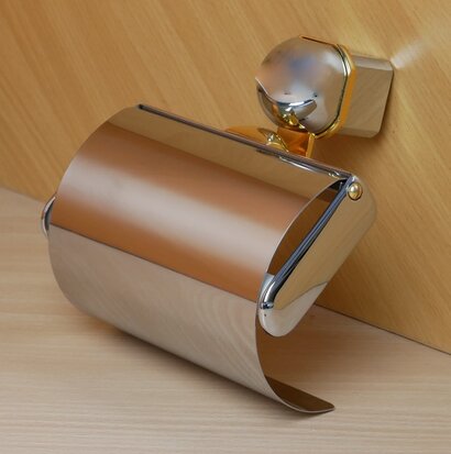 Salgar 8513-4 Torla toilet roll holder chrome/gold