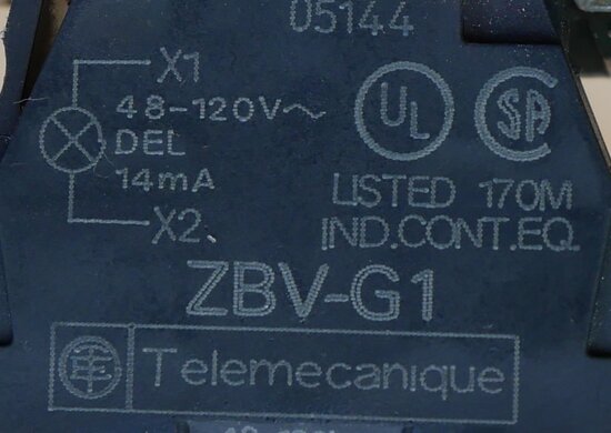 Telemecanique ZBV-G1 signaallamp LED rood