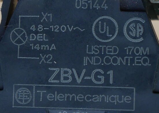 Telemecanique ZBV-G1 signal lamp LED red