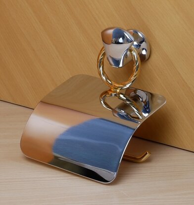 Rivadan Noray toilet roll holder chrome/gold 39481