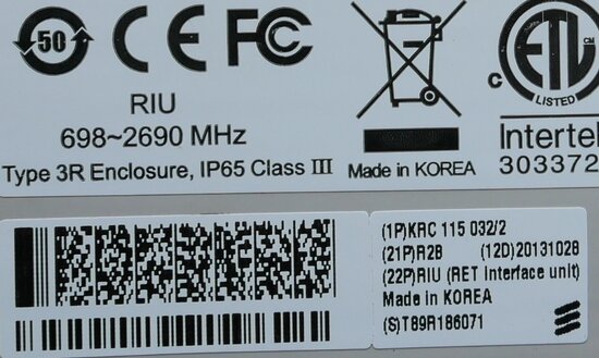 Ericsson KRC 115 032/2 Interface Unit RIU (RET)