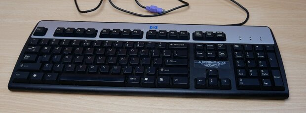 HP SDL4000 keyboard PS2 black silver 352750-B31