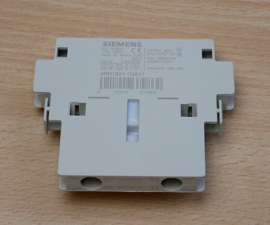 Siemens 3RH19211DA11 Hulpcontactblok, 1NO 1NC