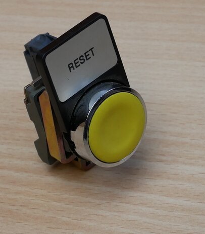 Telemecanique knop geel met ZBE-101 NO contact element