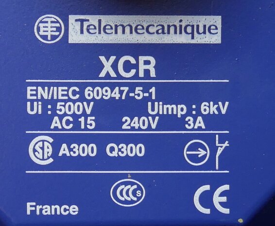 Schneider Electric XCRD15 eindschakelaar XCR - thermoplastische veerretourrolhendel groot - 2X (1NC + NO)