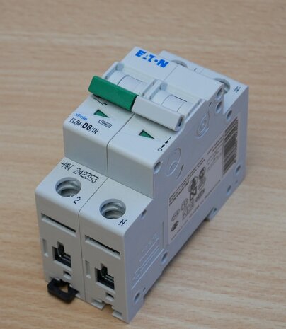 Eaton PLZM-D6 / 1N-MW Circuit Breaker D 6A, 1P+N, 10 kA 242353