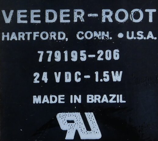 Veeder-Root 779195-206 counter 24V DC 5 digit