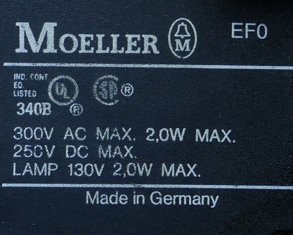 Moeller EF0 signal lamp white