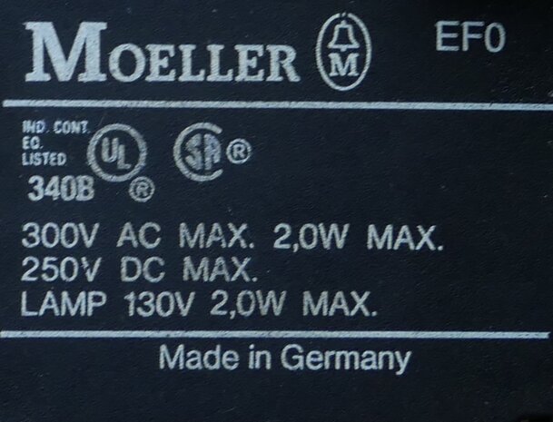 Moeller EF0 signal lamp red