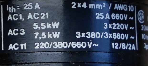 Santon H2 P-BG5-L45-L50 hoofdschakelaar 25A 2 elementen