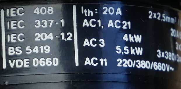 Santon H1 XP-H64-L41 schakelaar 2 standen 20A 1 element incl. Signaallamp